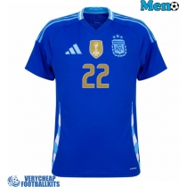 Argentina Lautaro Martinez #22 Replica Away Shirt Copa America 2024 Short Sleeve